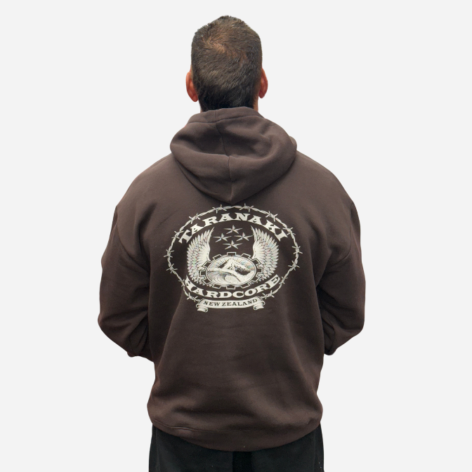 Mens Sketch Hoodie - Brown