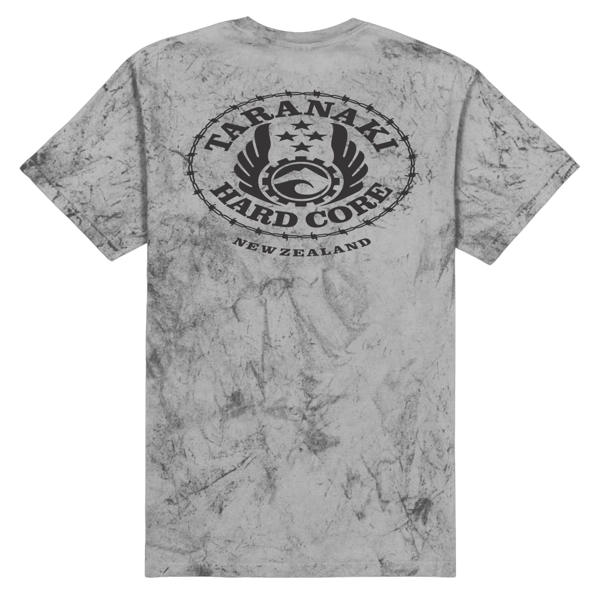 Mens Colour Fade Oval T-Shirt - Smoke