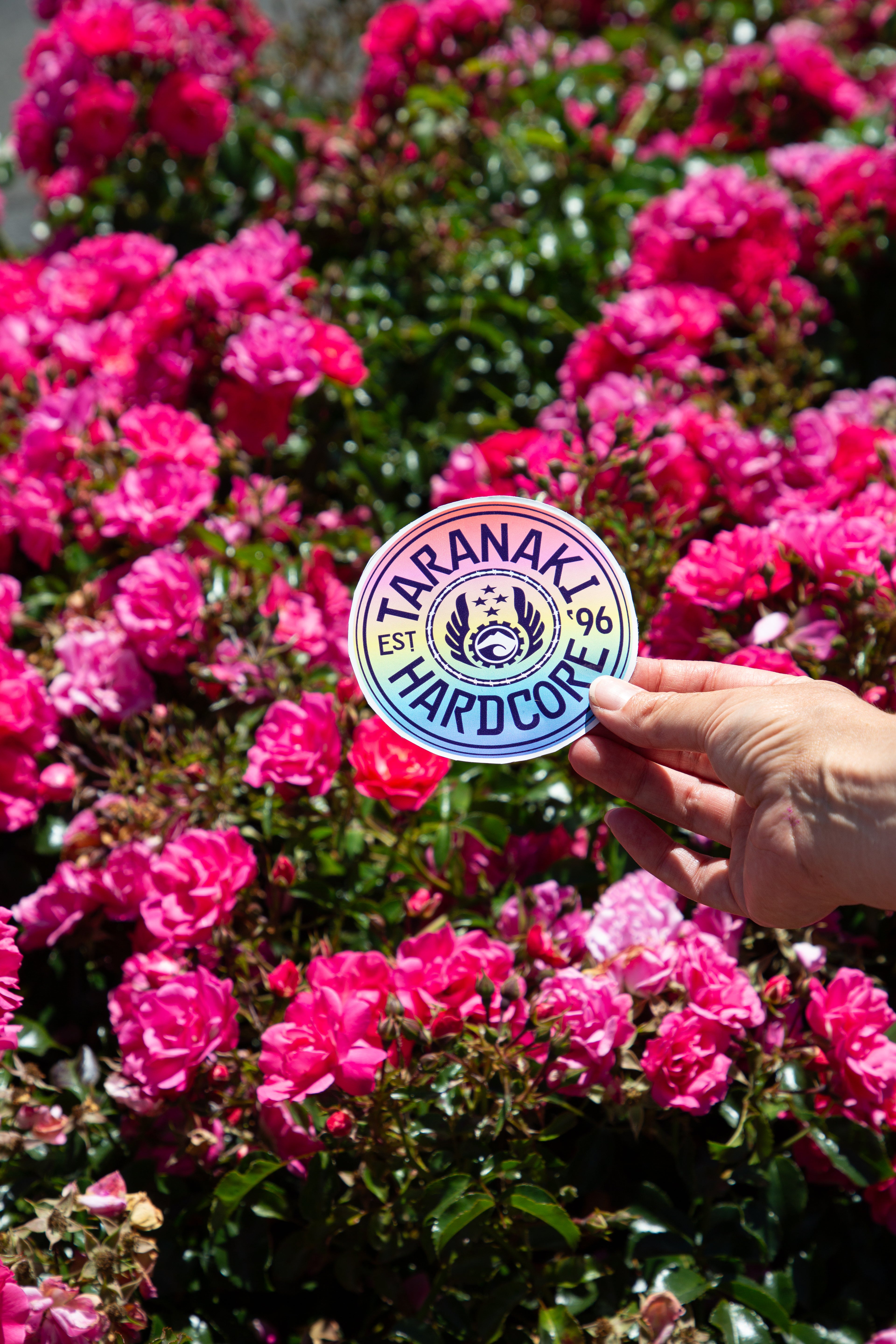 Circle Retro Sticker - Pastel