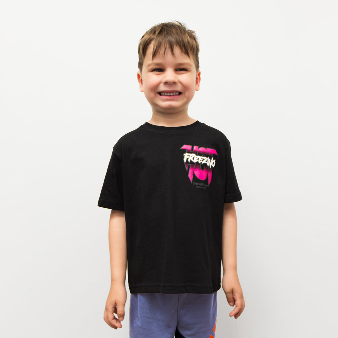 Kids Freezing Hot 90s T-Shirt - Black