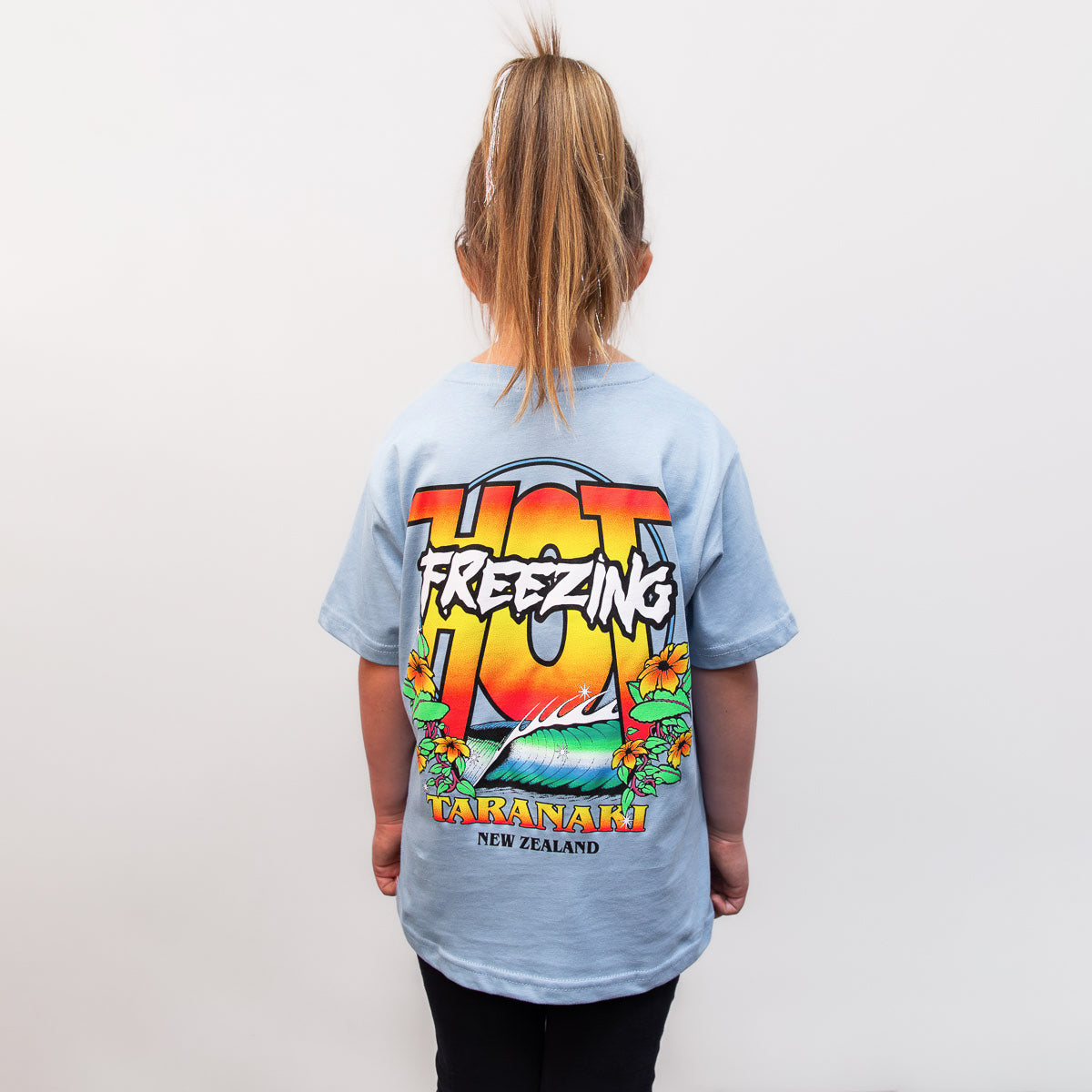 Kids Freezing Hot 90s T-Shirt - Sky Blue