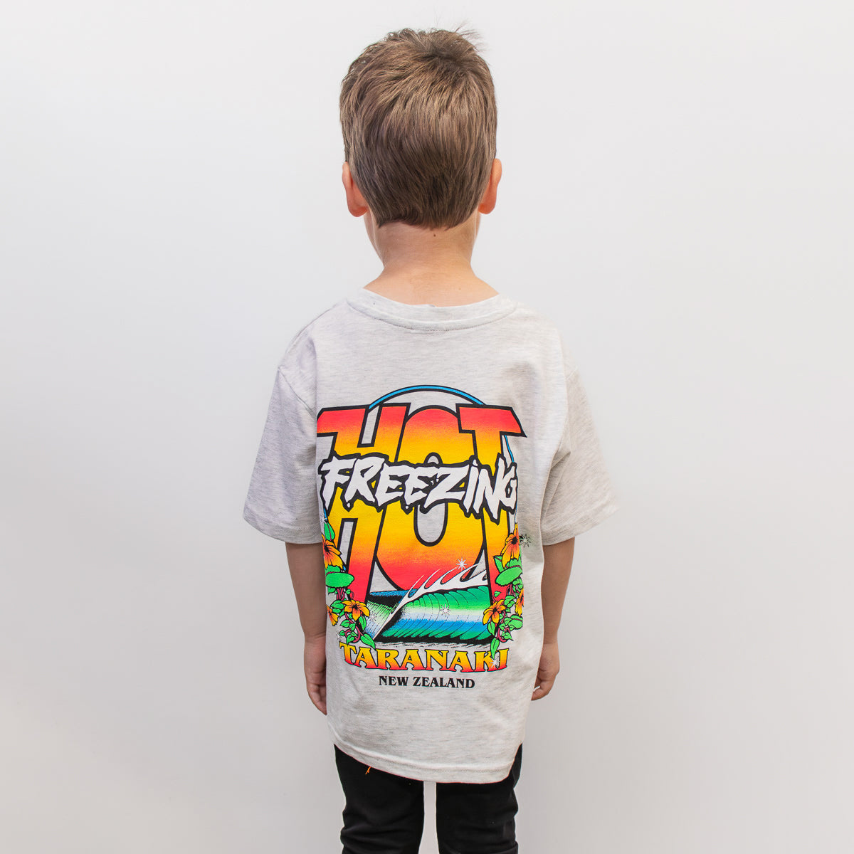 Kids Freezing Hot 90s T-Shirt - Grey Marle