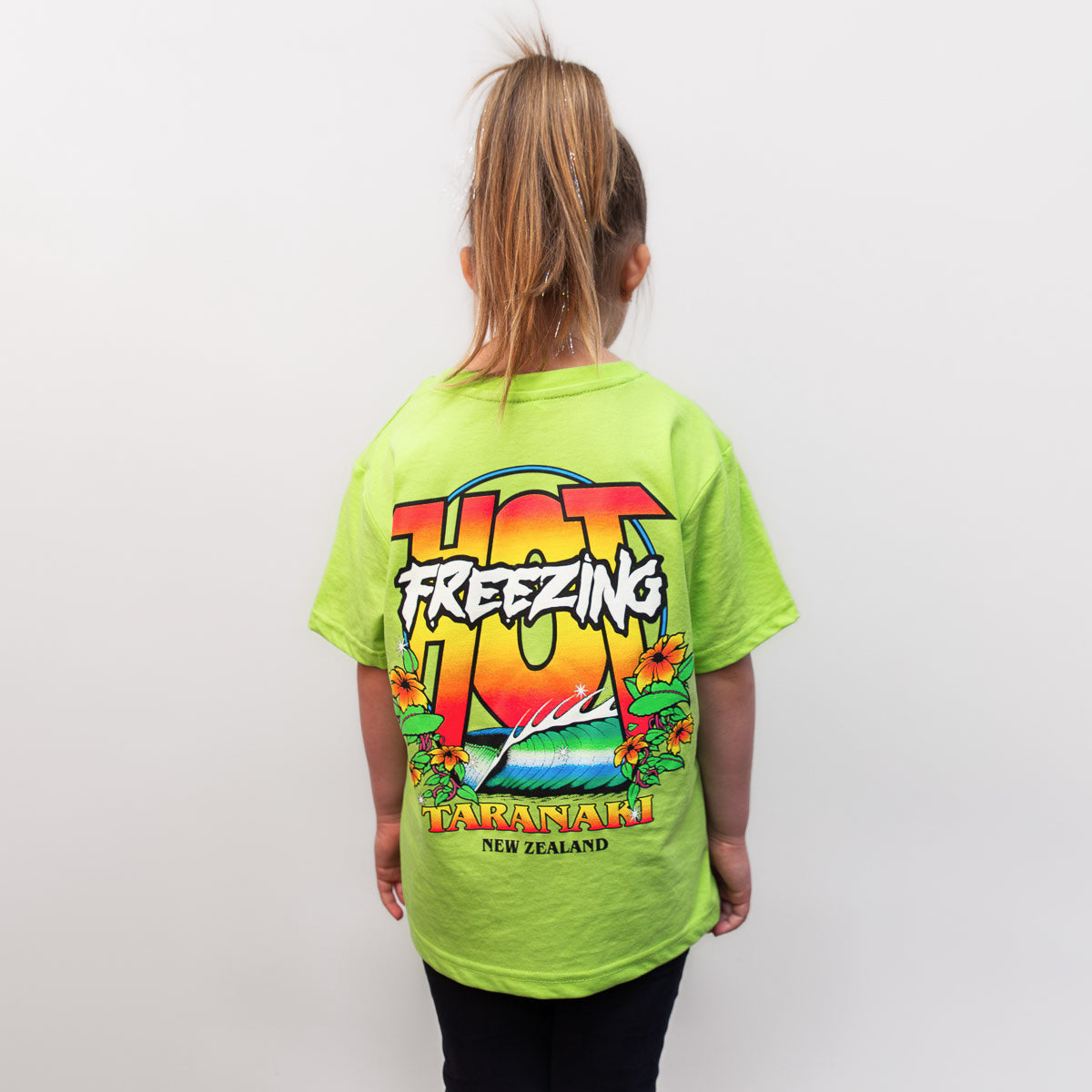 Kids Freezing Hot 90s T-Shirt - Lime