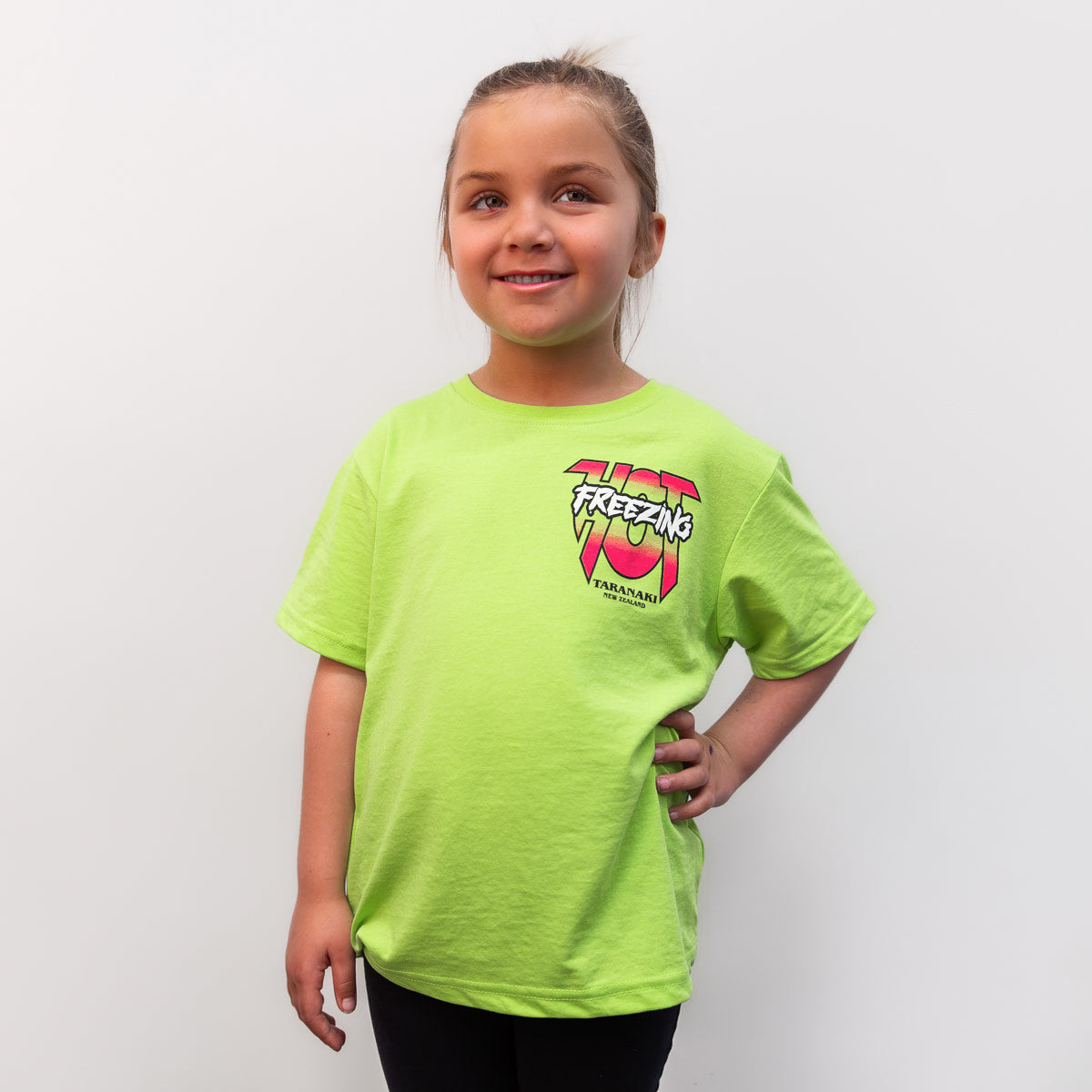 Kids Freezing Hot 90s T-Shirt - Lime