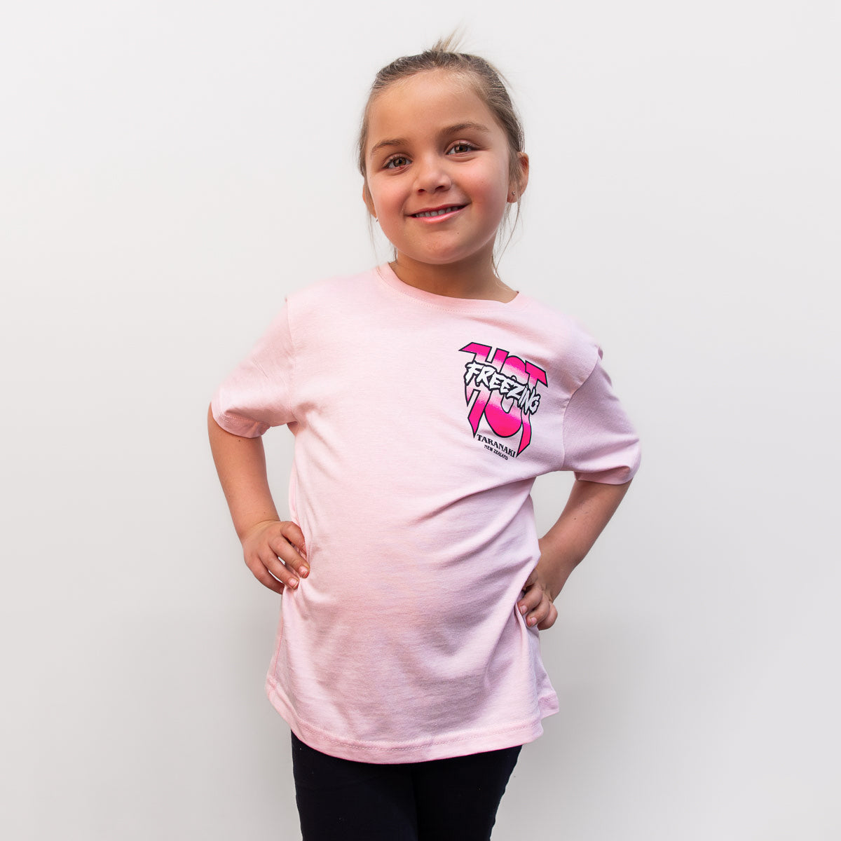 Kids Freezing Hot 90s T-Shirt - Pink