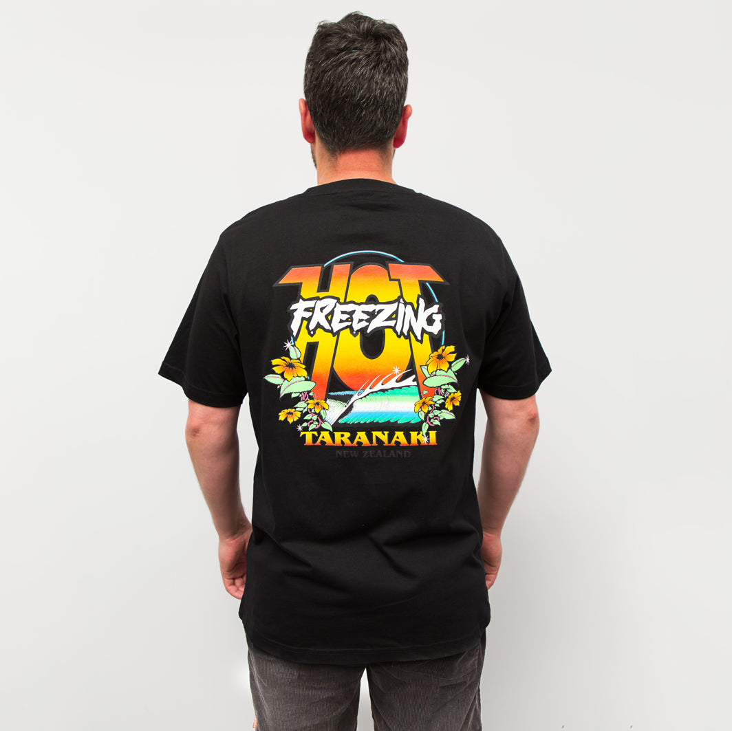 Mens Freezing Hot 90s T-Shirt - Black