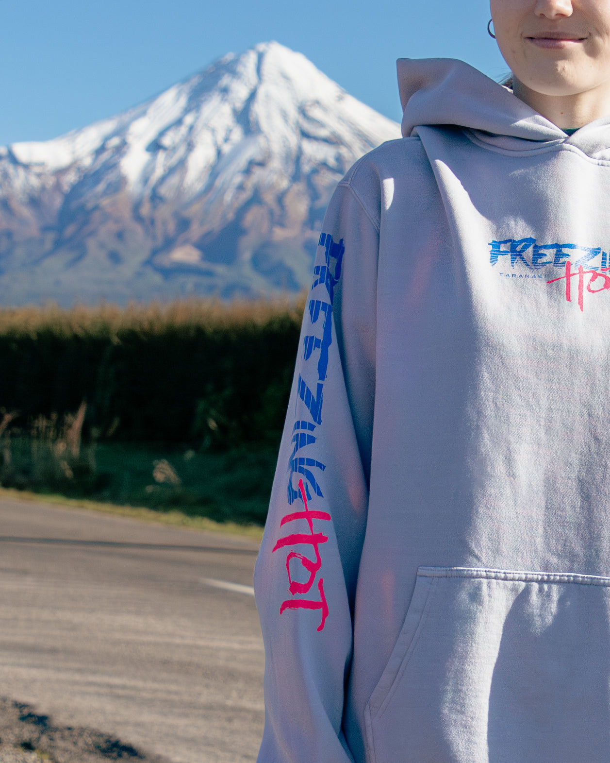 Freezing Hot 80s Hoodie - Light Blue