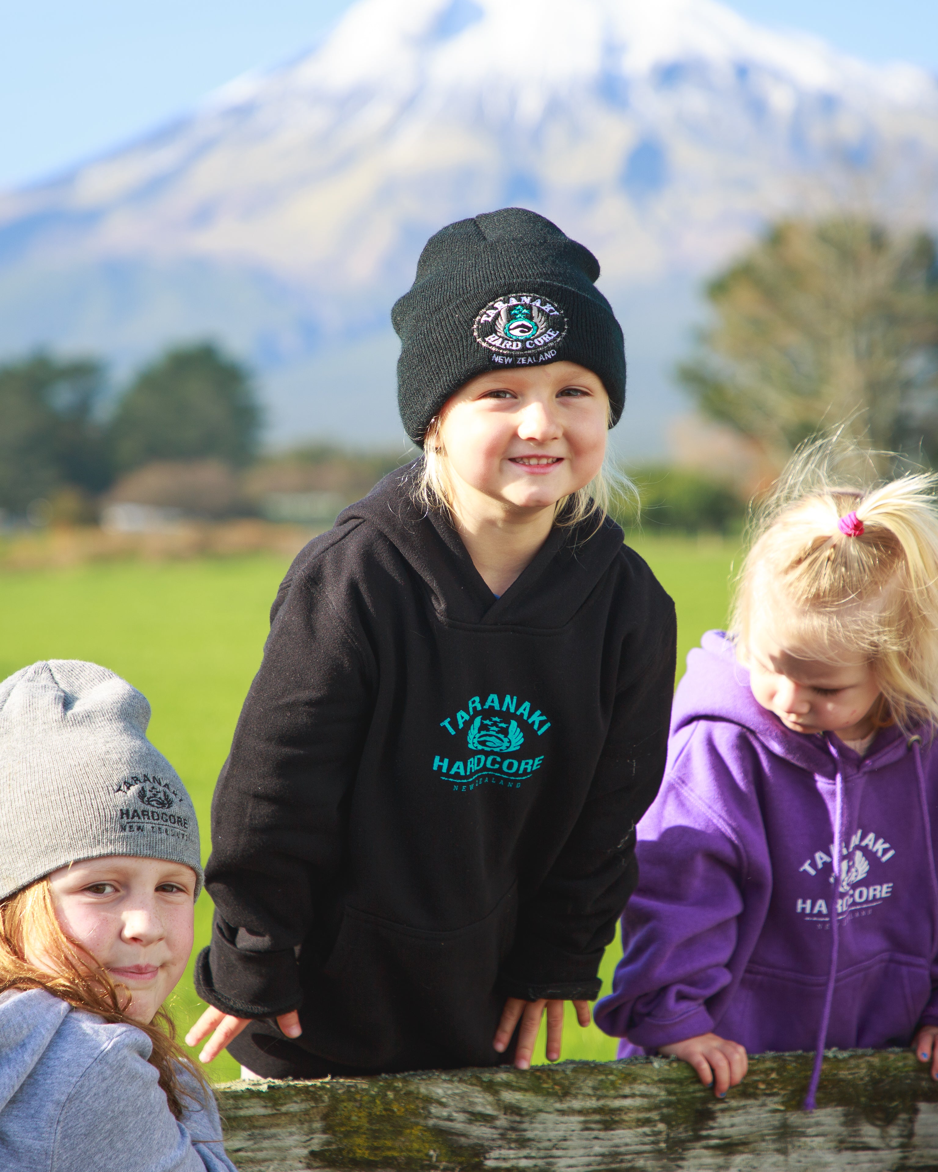 Kids Vintage Hood - Black/Blue