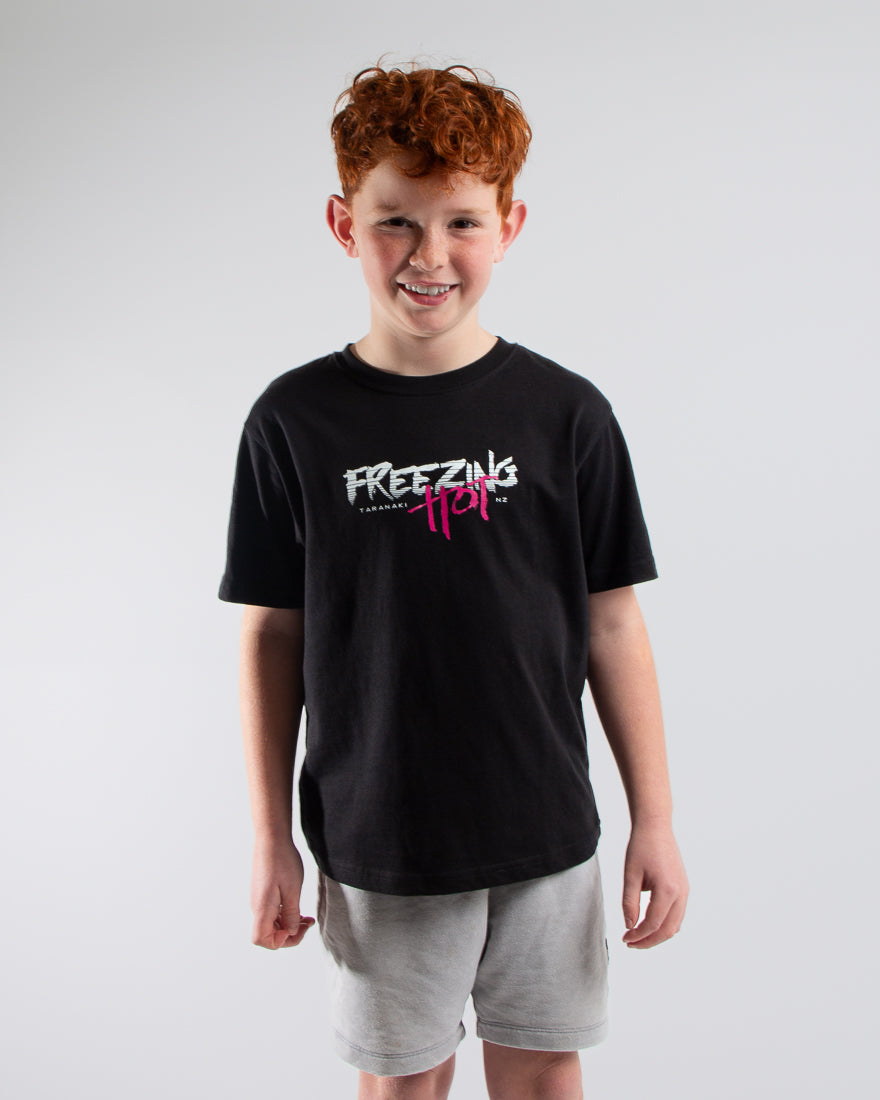 Kids Freezing Hot 80s T-Shirt - Black