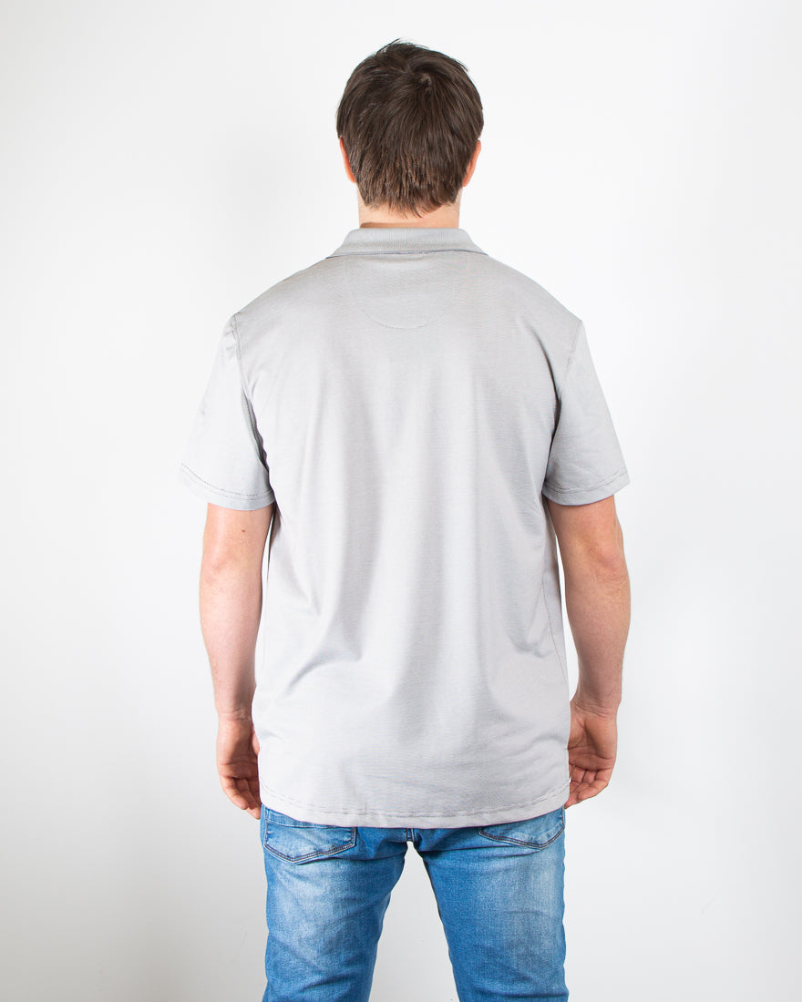 Mens Shadow Polo Shirt - Grey
