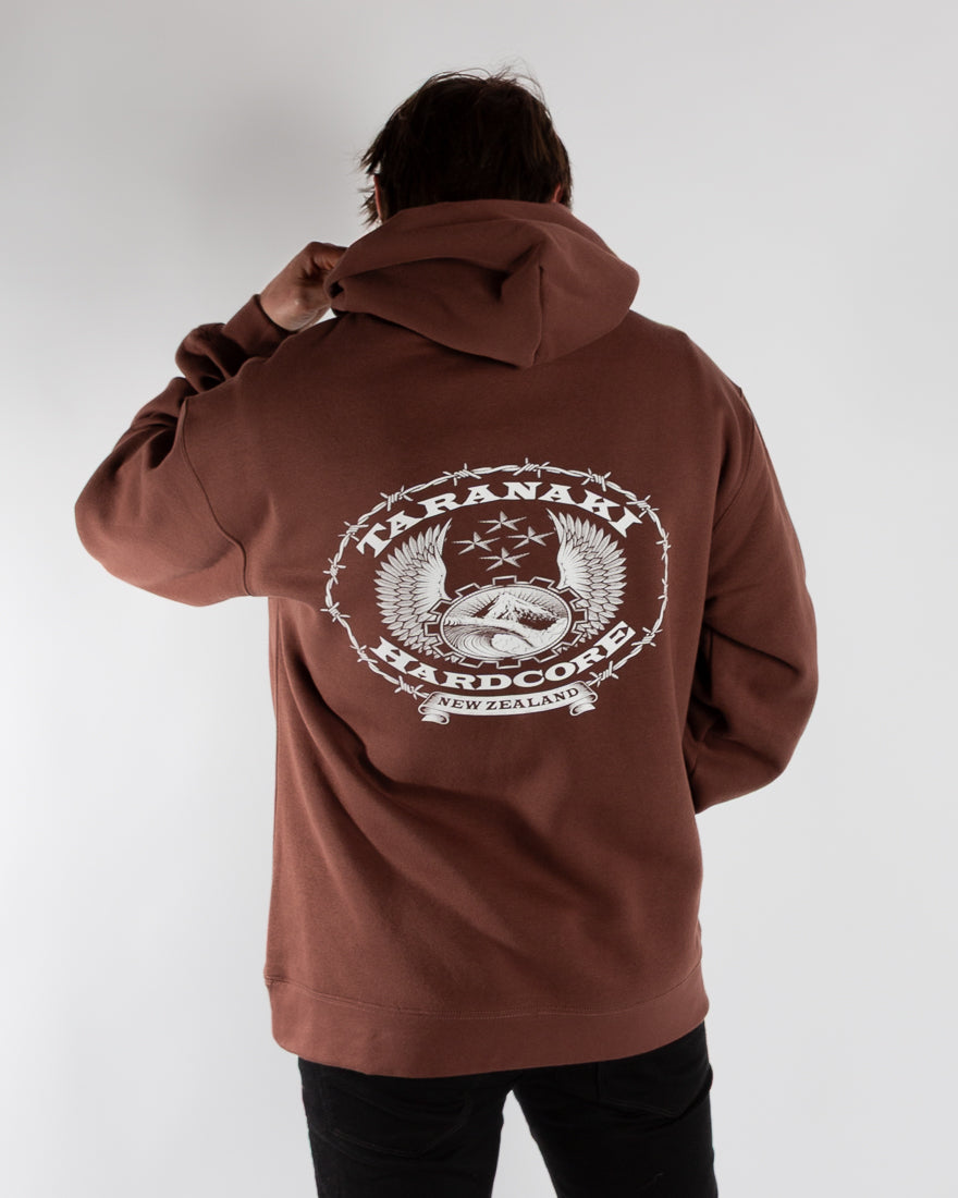 Mens Sketch Hoodie - Walnut