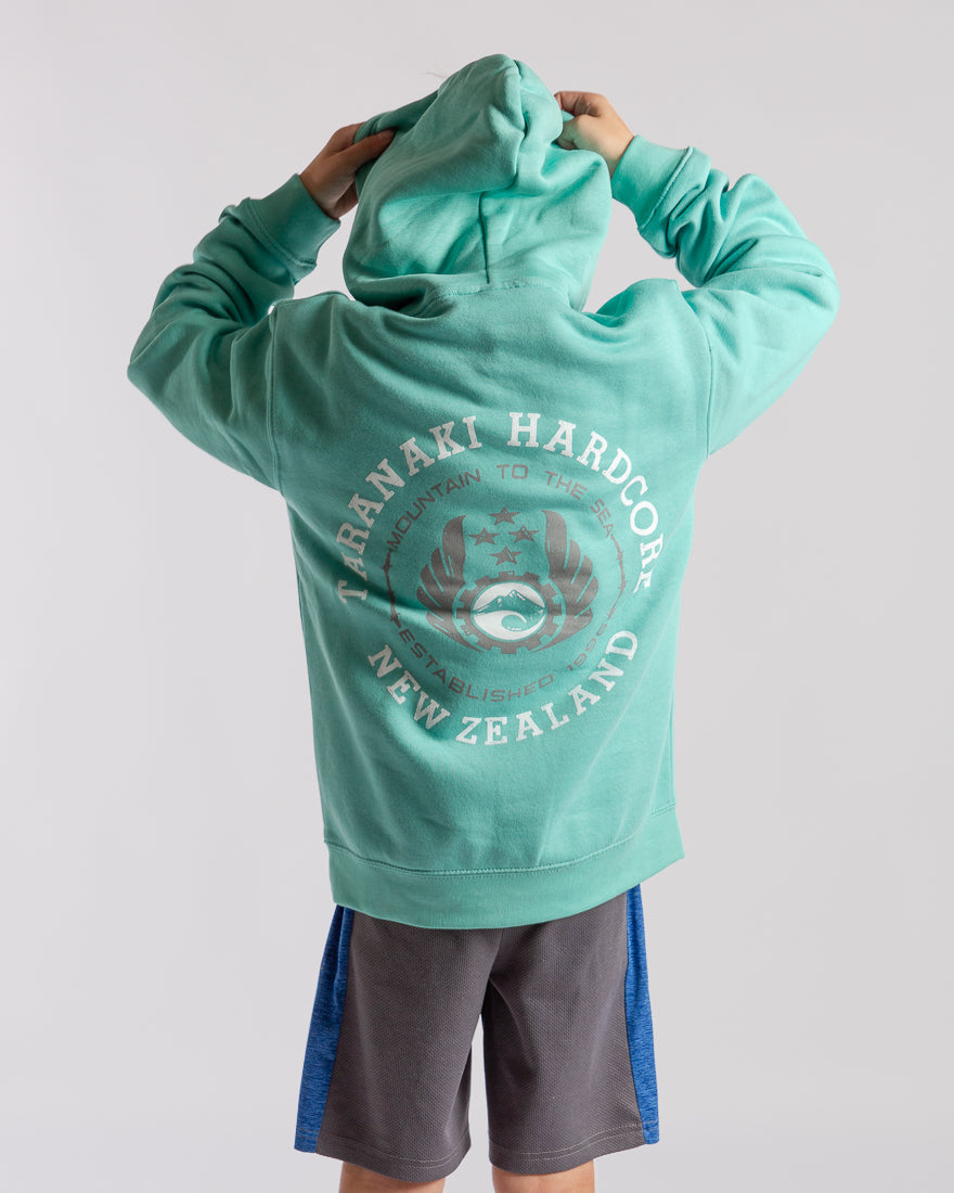 Kids Mountain to Sea Hoodie - Mint
