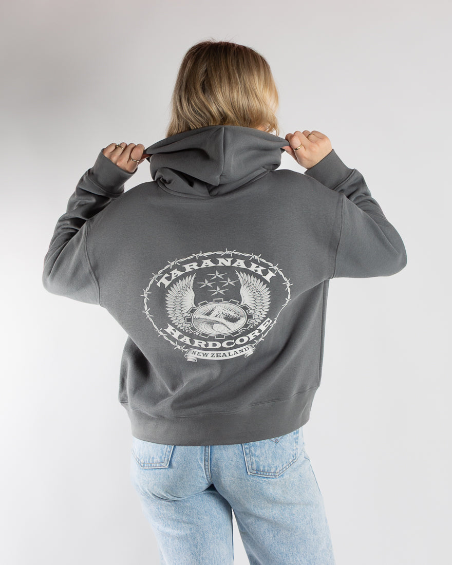 Womens Relaxed Sketch Hood - Grey
