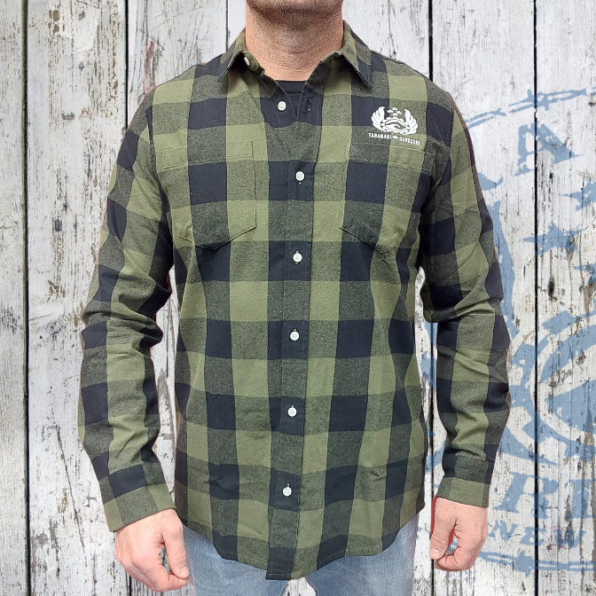 Mens Check Shirt - Green