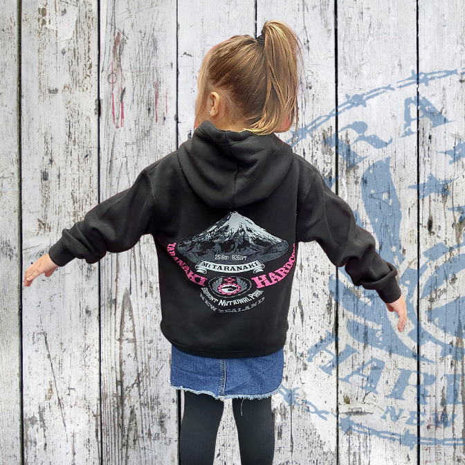 Kids Mountain Hood - Black/Pink