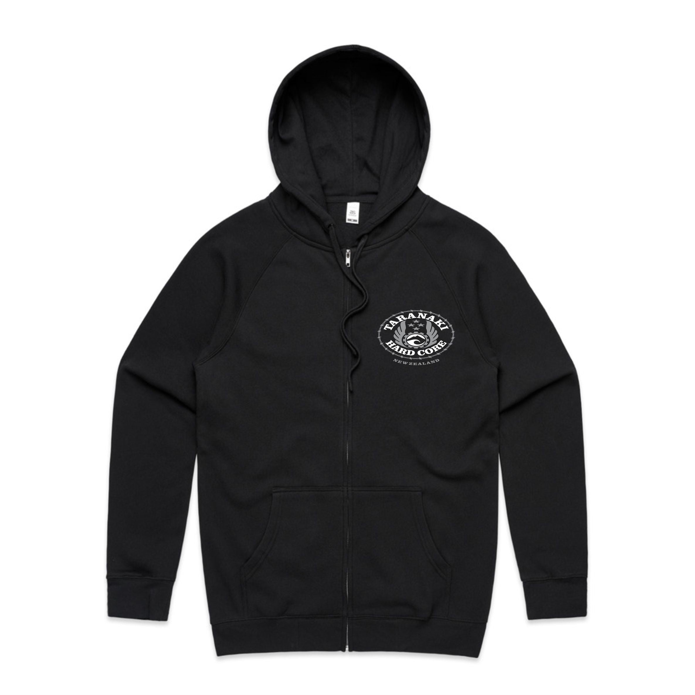 Mens Mountain zip Hoodie - Black/Yellow