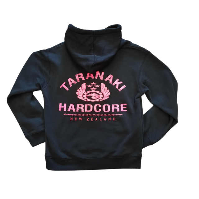 Kids Vintage Hood - Black/Pink