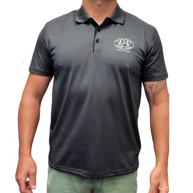 Mens Shadow Polo Shirt - Charcoal
