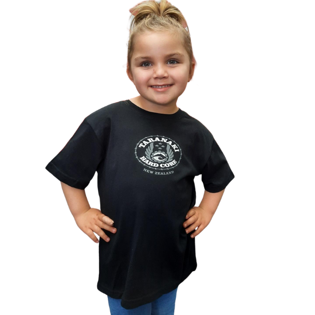 Kids Mountain T-Shirt - Black/Lime