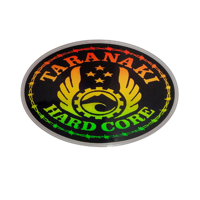 Oval Sticker - Rasta Fade