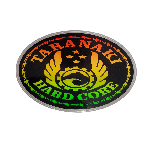 Rasta Fade Oval Sticker