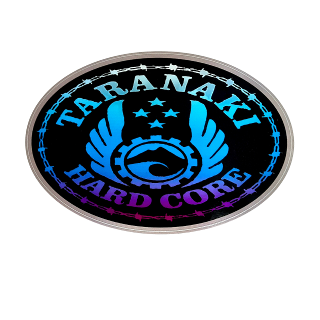 Oval Sticker - Purple Fade