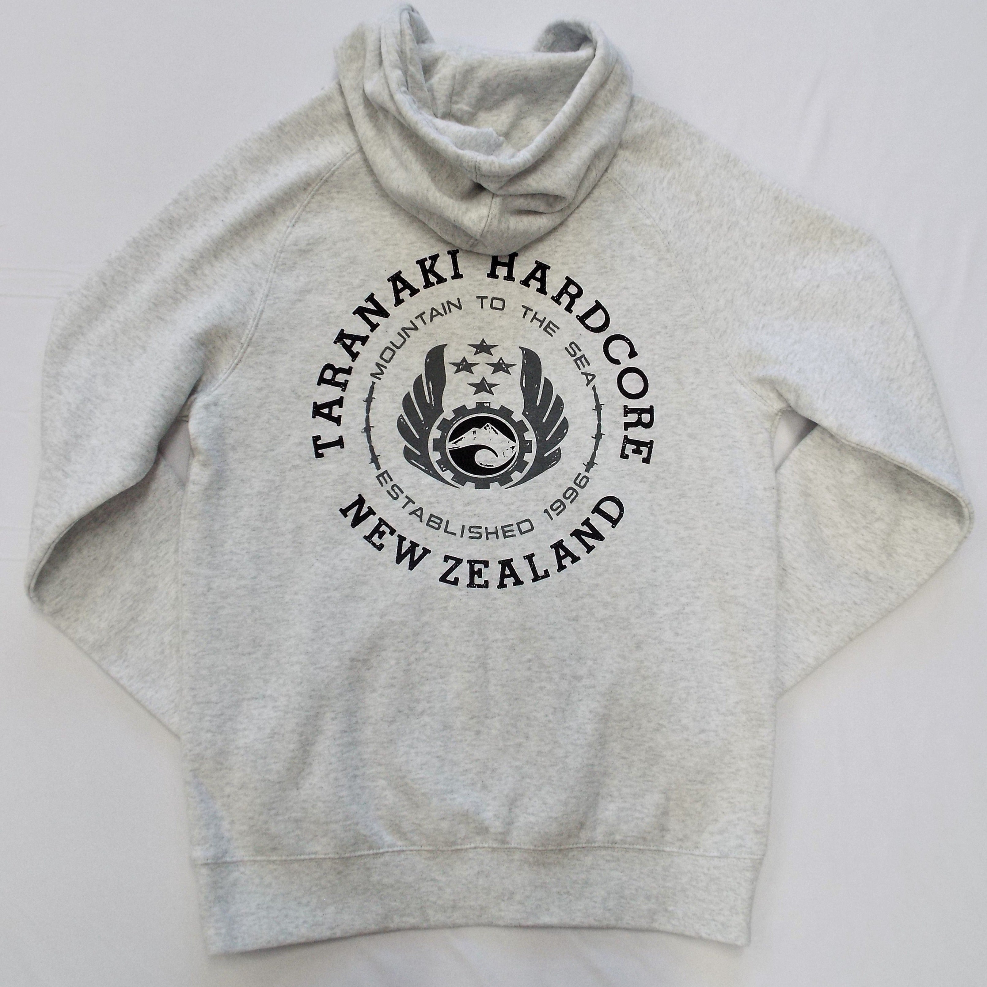 Mens Mountain To Sea Hoodie - White Marle