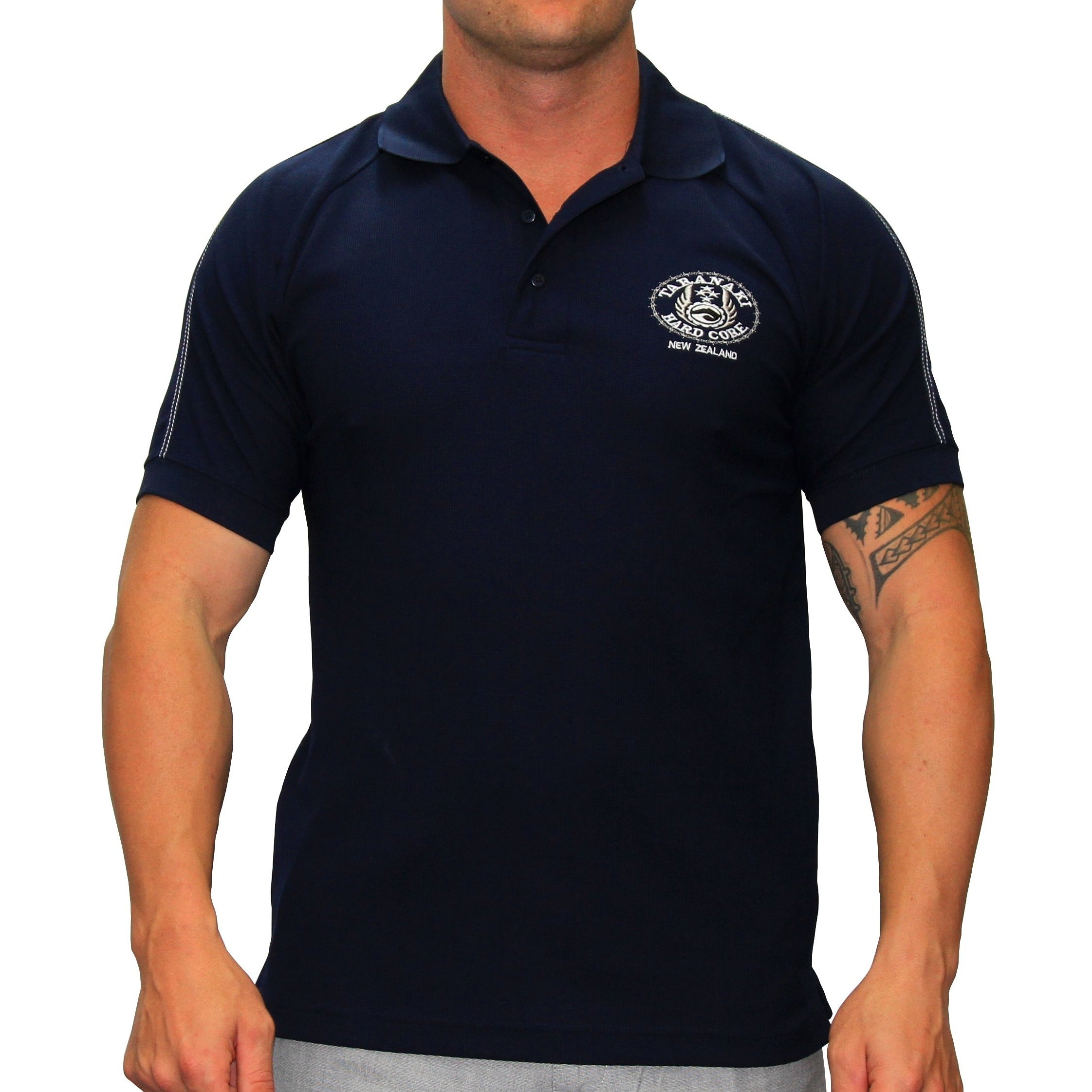 Mens Stitch Polo - Navy