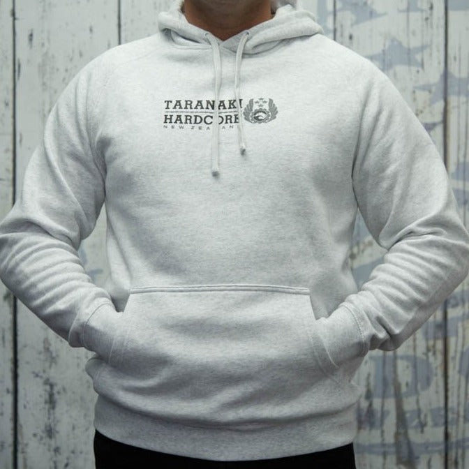 Mens Mountain To Sea Hoodie - White Marle