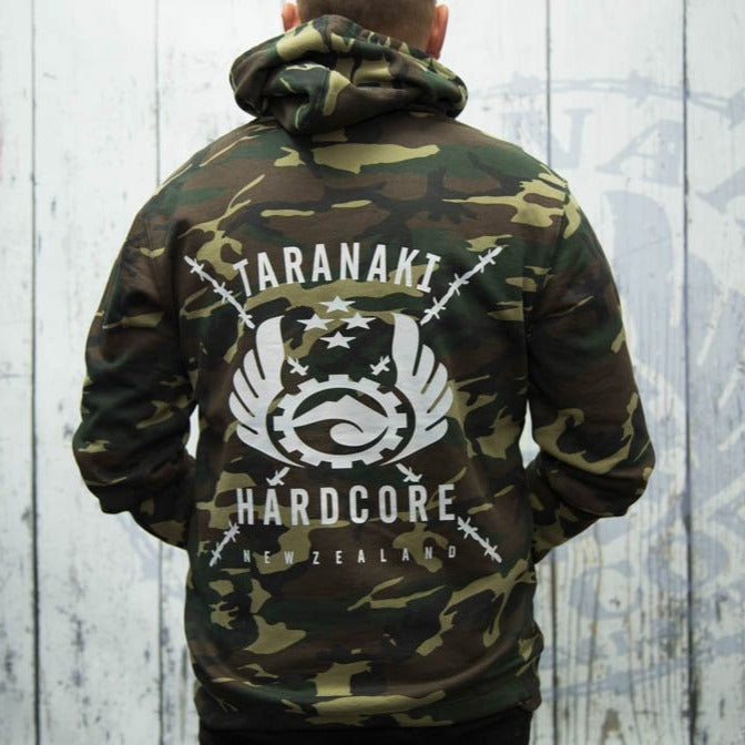 Mens Camo Hoodie - Green
