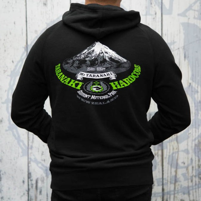 Mens Mountain Hoodie - Black/Lime