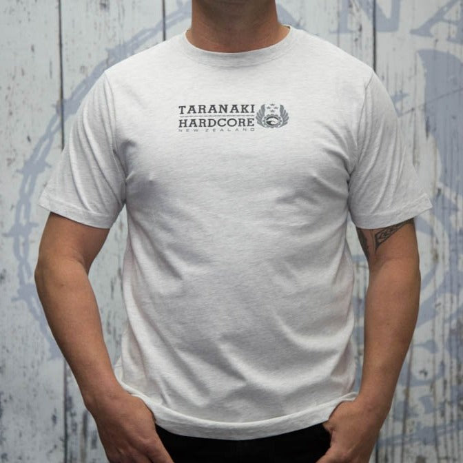 Mens Mountain To Sea T-Shirt - White Marle