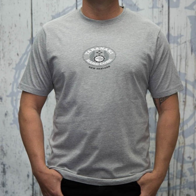 Mens Oval T-Shirt - Grey Marle