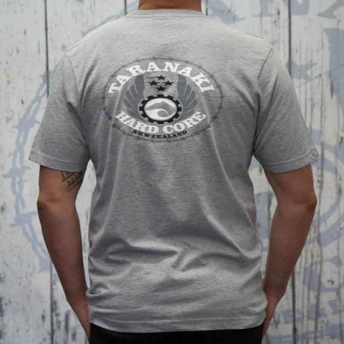 Mens Oval T-Shirt - Grey Marle