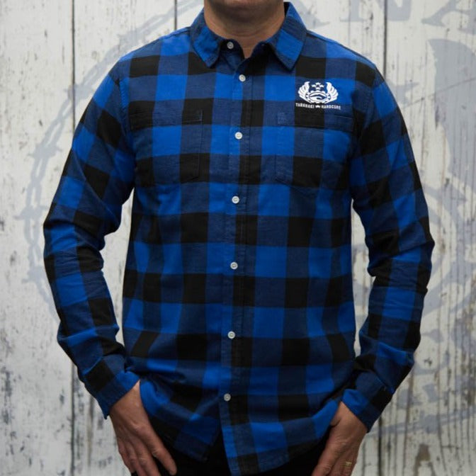 Mens Blue Check Shirt