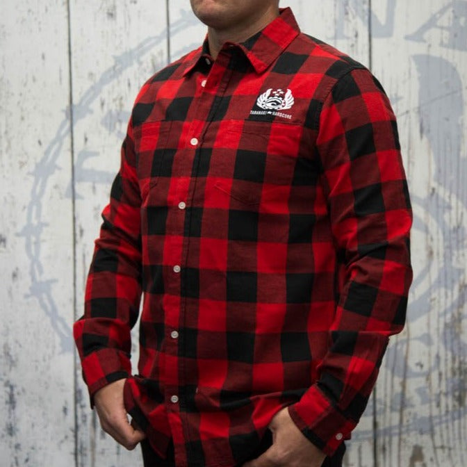 Mens Red Check Shirt