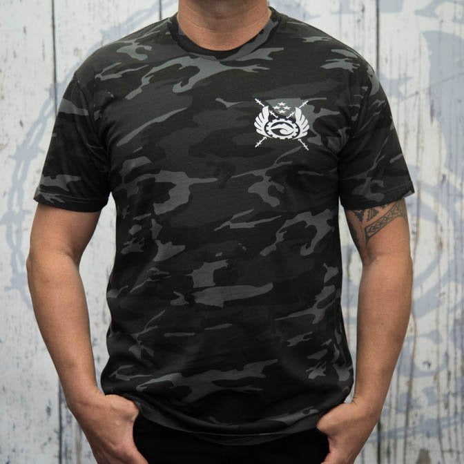 Mens Camo T-Shirt - Steel