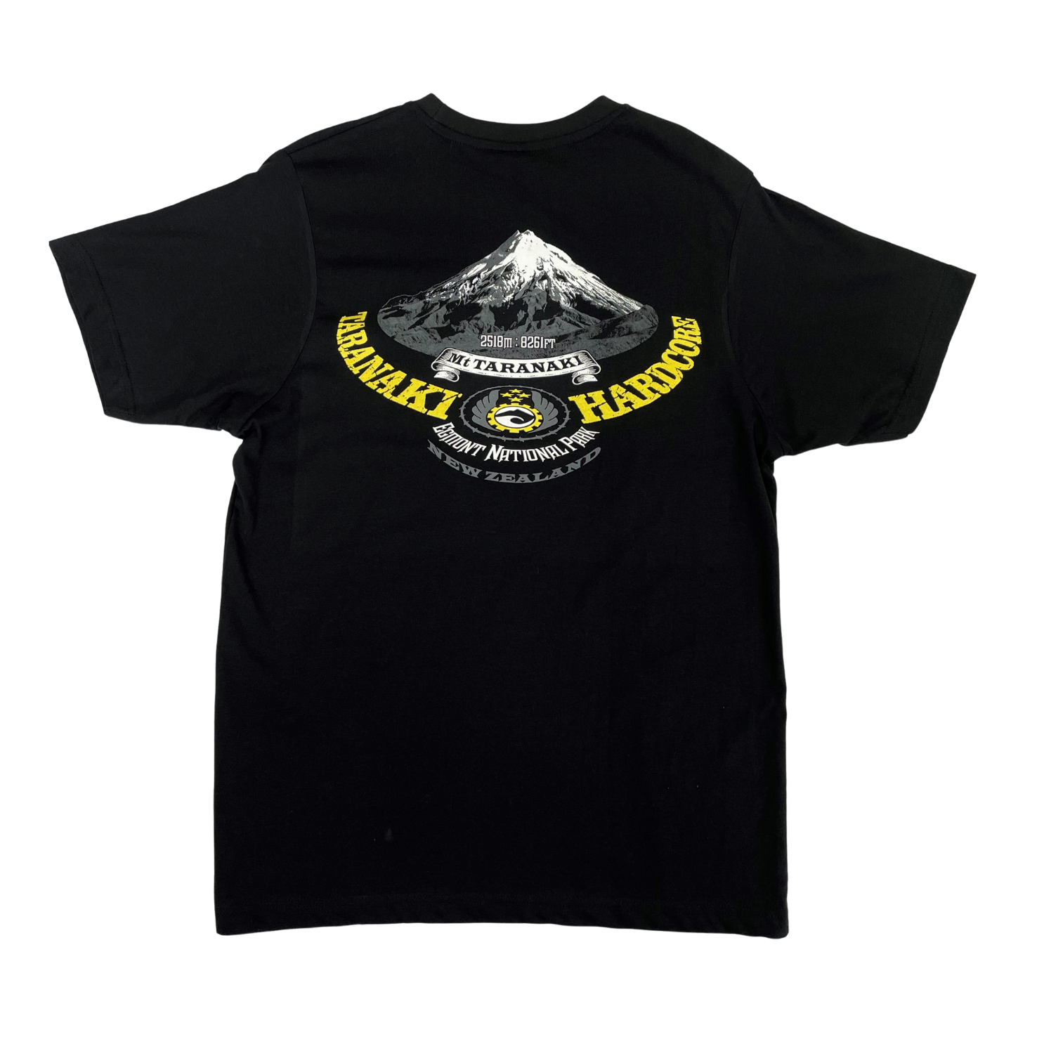 Mens Mountain T-Shirt - Black/Yellow