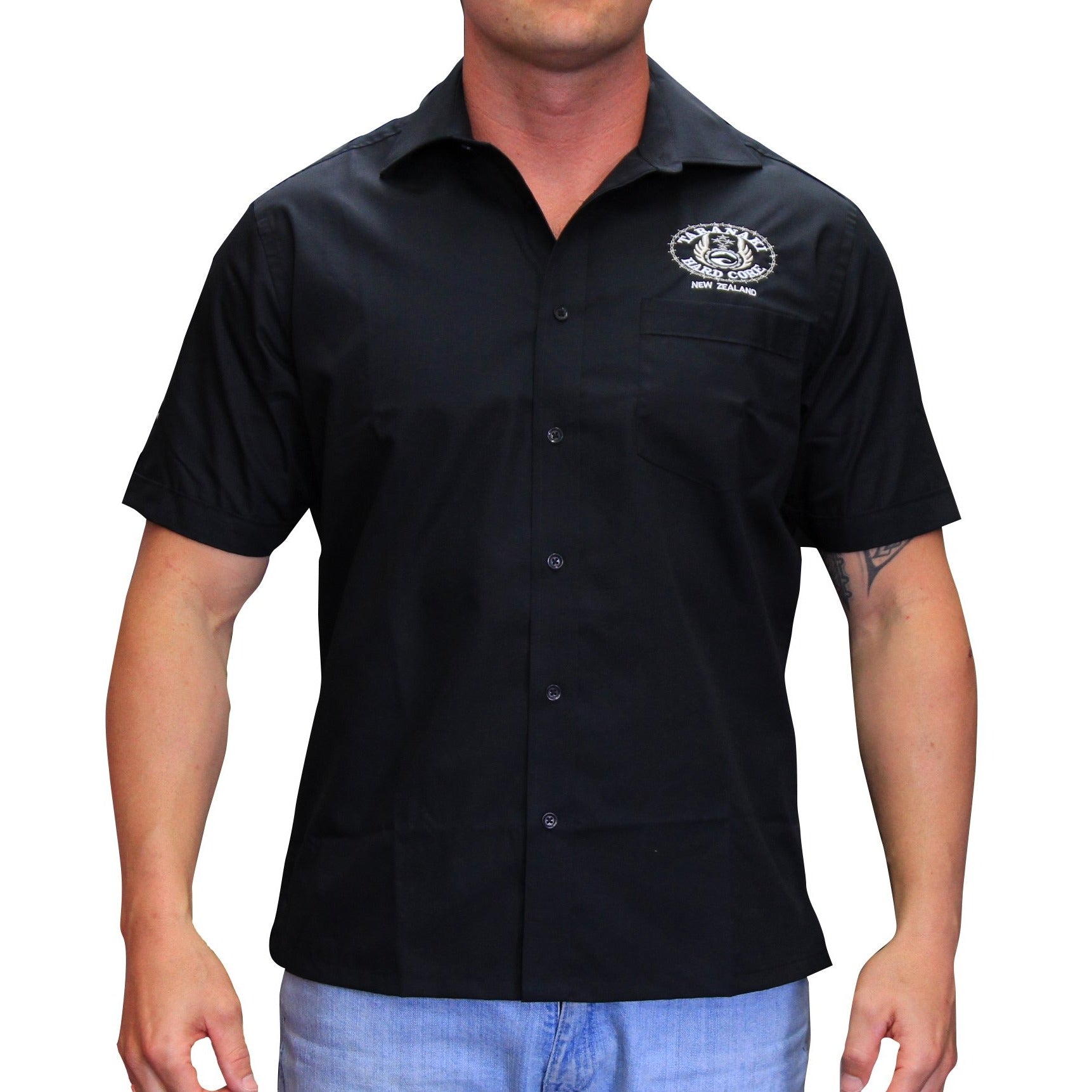 Mens Short Sleeve Dress Shirt