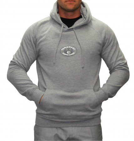 Mens Oval Hoodie - Grey Marle