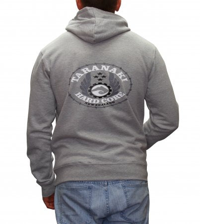 Mens Oval Hoodie - Grey Marle