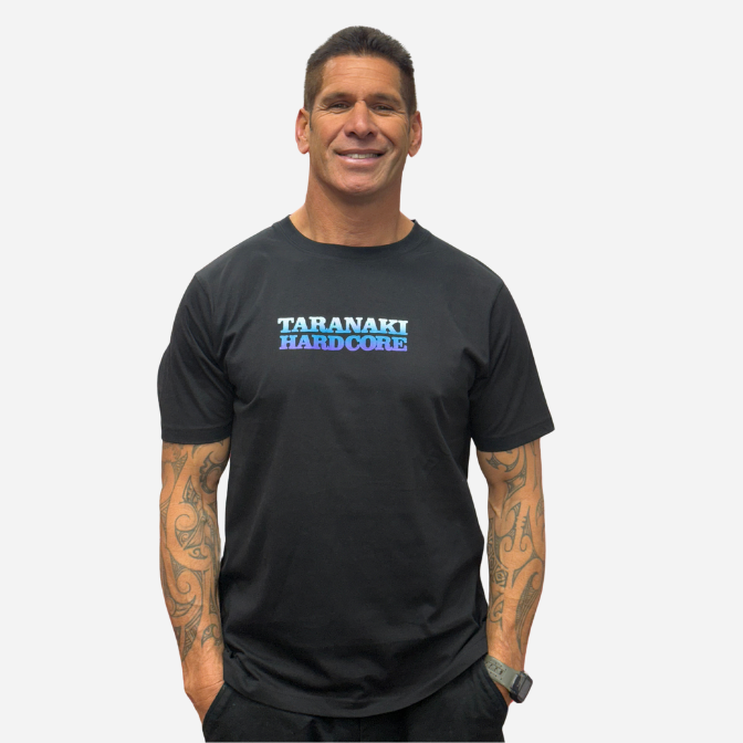 Mens Fade T-Shirt - Black/Blue