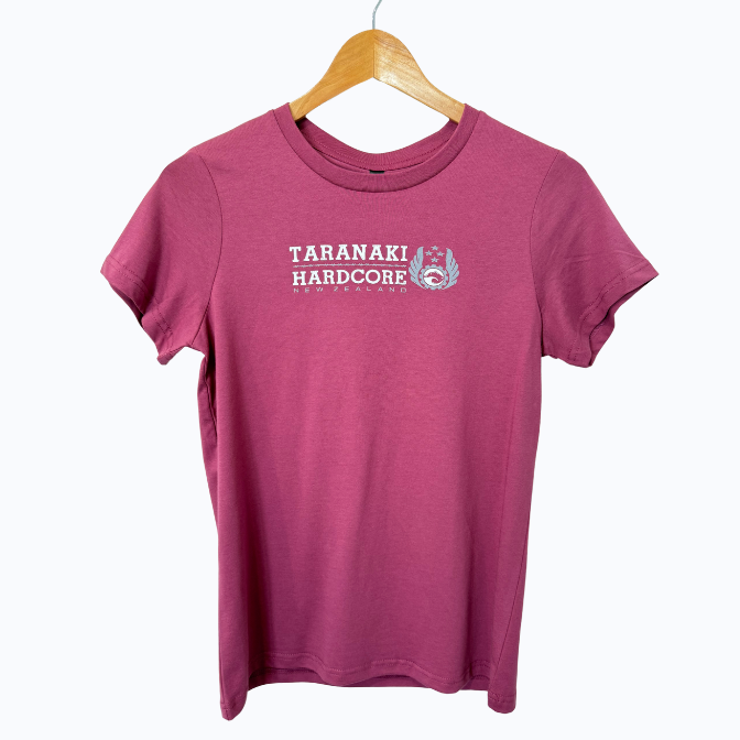 Womens Mountain To Sea T-Shirt - Berry