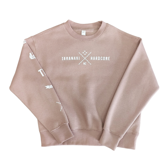 Womens X Print Relaxed Crew