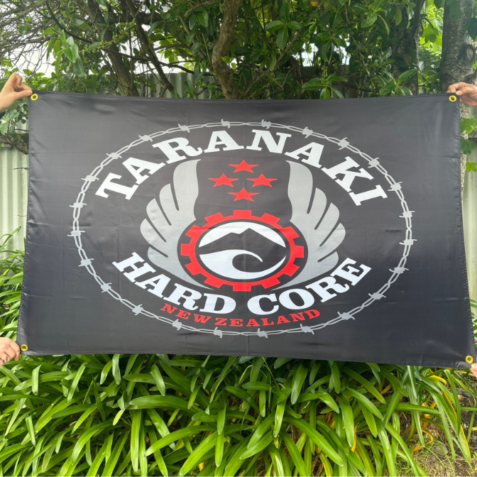 Large 'Taranaki Hardcore' Banner