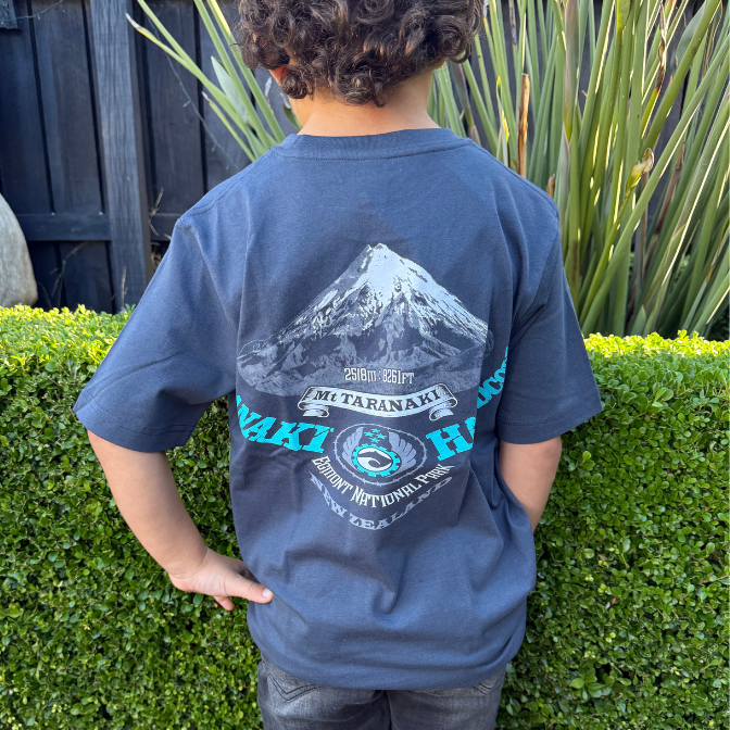 Kids Mountain T-Shirt - Airforce Blue