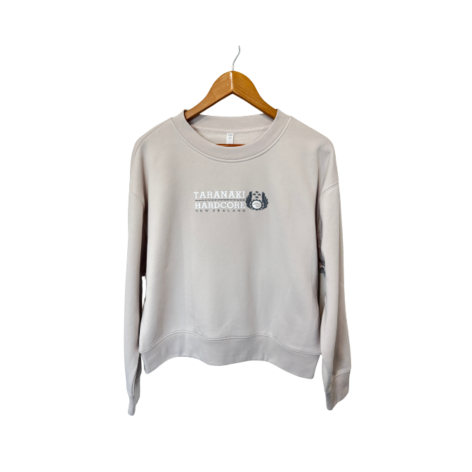 Womens Mountain To Sea Relaxed Crew - Cream