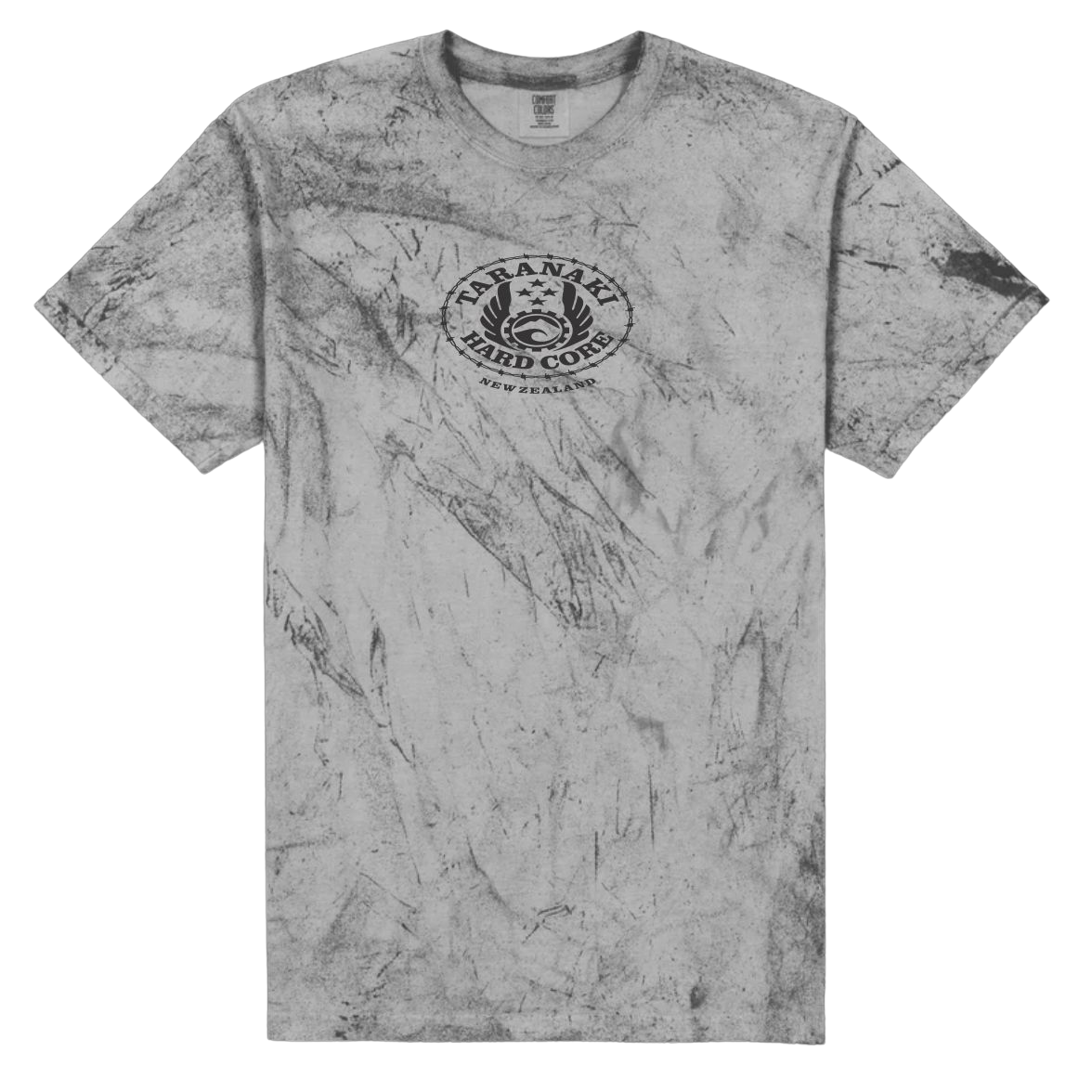 Mens Colour Fade Oval T-Shirt - Smoke