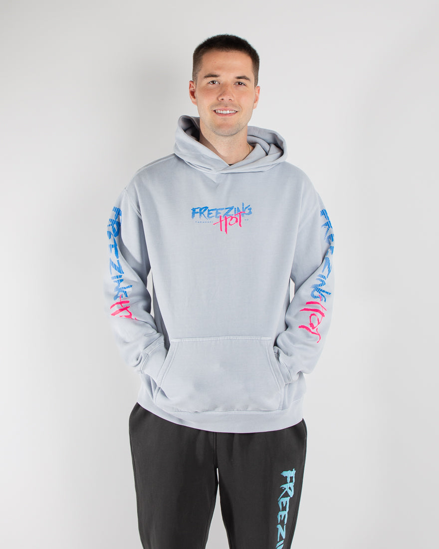 Freezing Hot 80s Hoodie - Light Blue