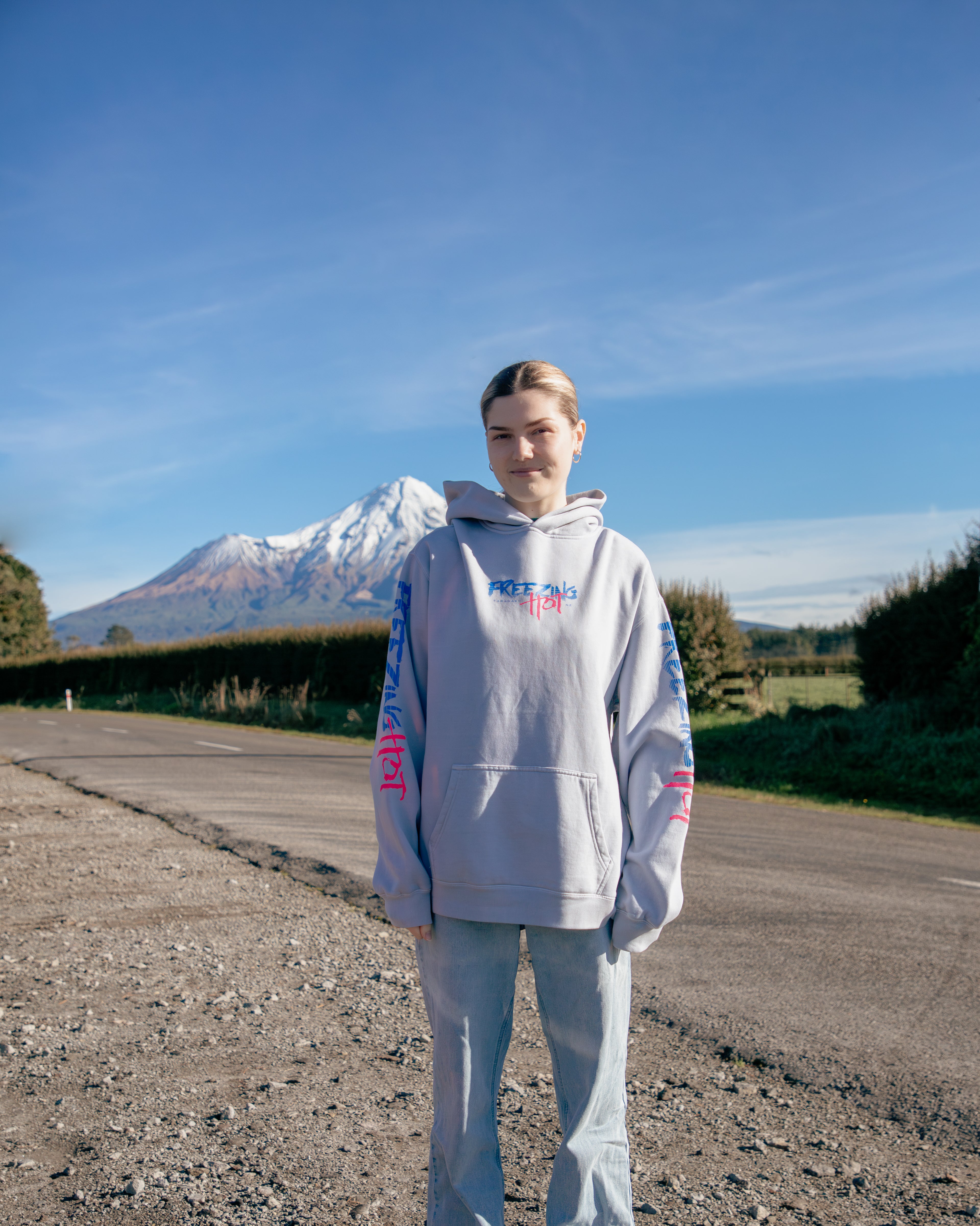 Freezing Hot 80s Hoodie - Light Blue